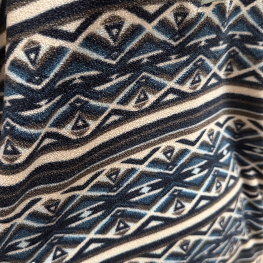 Cinch Navy And Patterned Button-Up Pullover - image 4